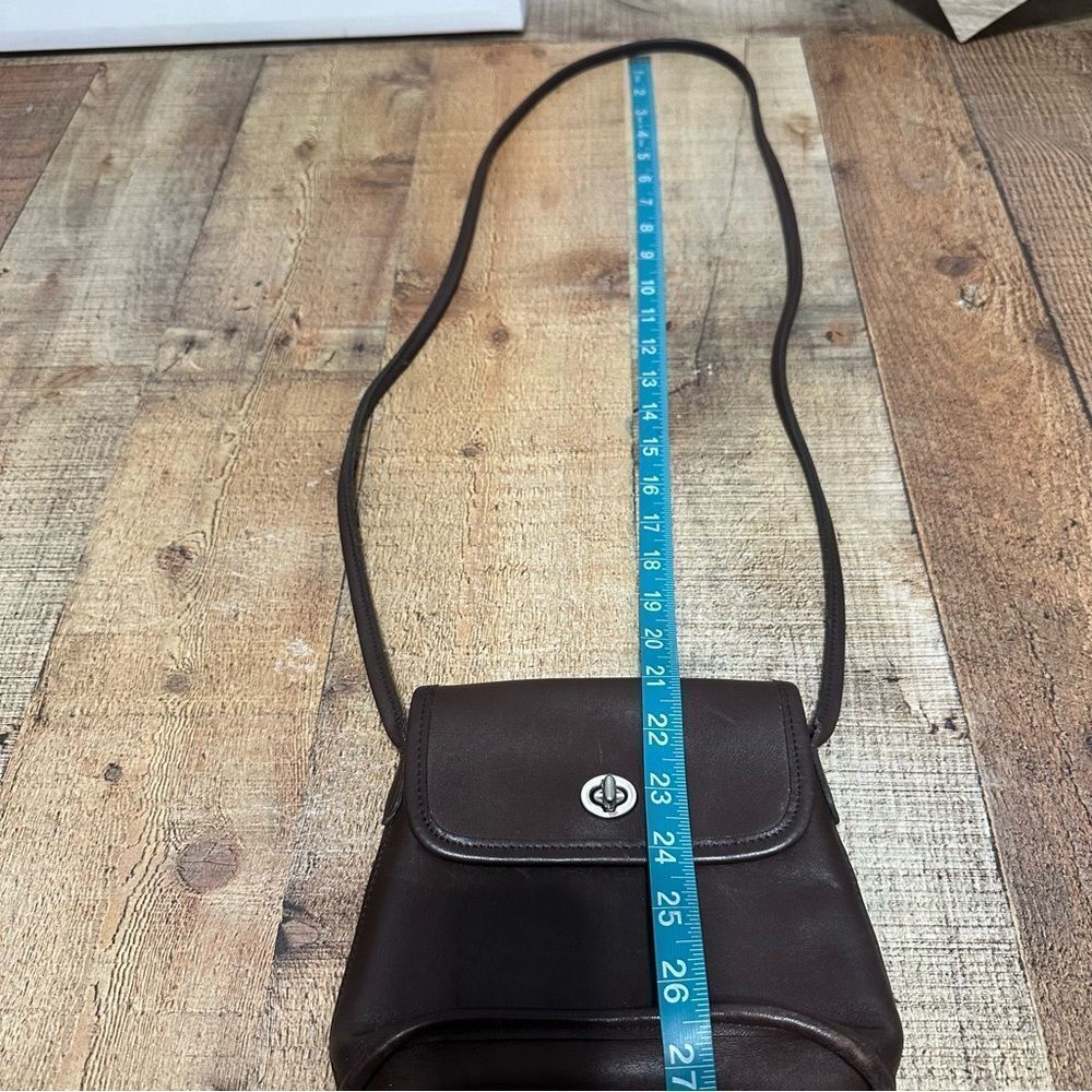 Coach Vintage Tango Mini Crossbody 9049 Brown Leather Turnlock - Picture 5 of 11
